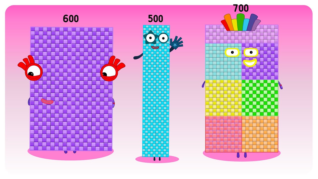 Sprunki OC Numberblocks 500, 600, 700 | Compilation Incredibox #sprunki ...