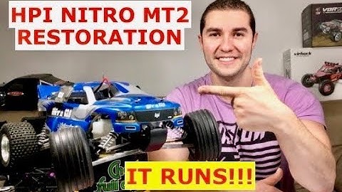 HPI nitro MT2 RESTORED (Will it even run?) Overhaul - Starting - Runs