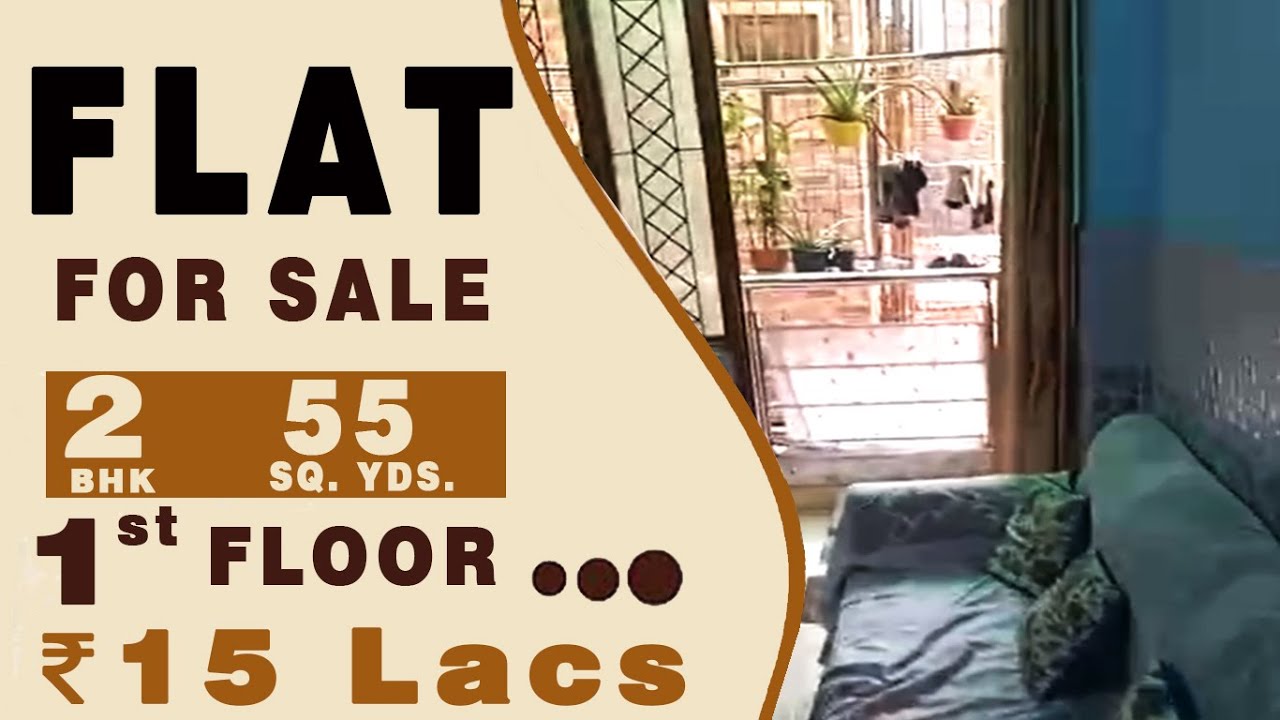 2BHK Flat for sale in Jaitpur, New Delhi. 55 sq. yds 1st floor with