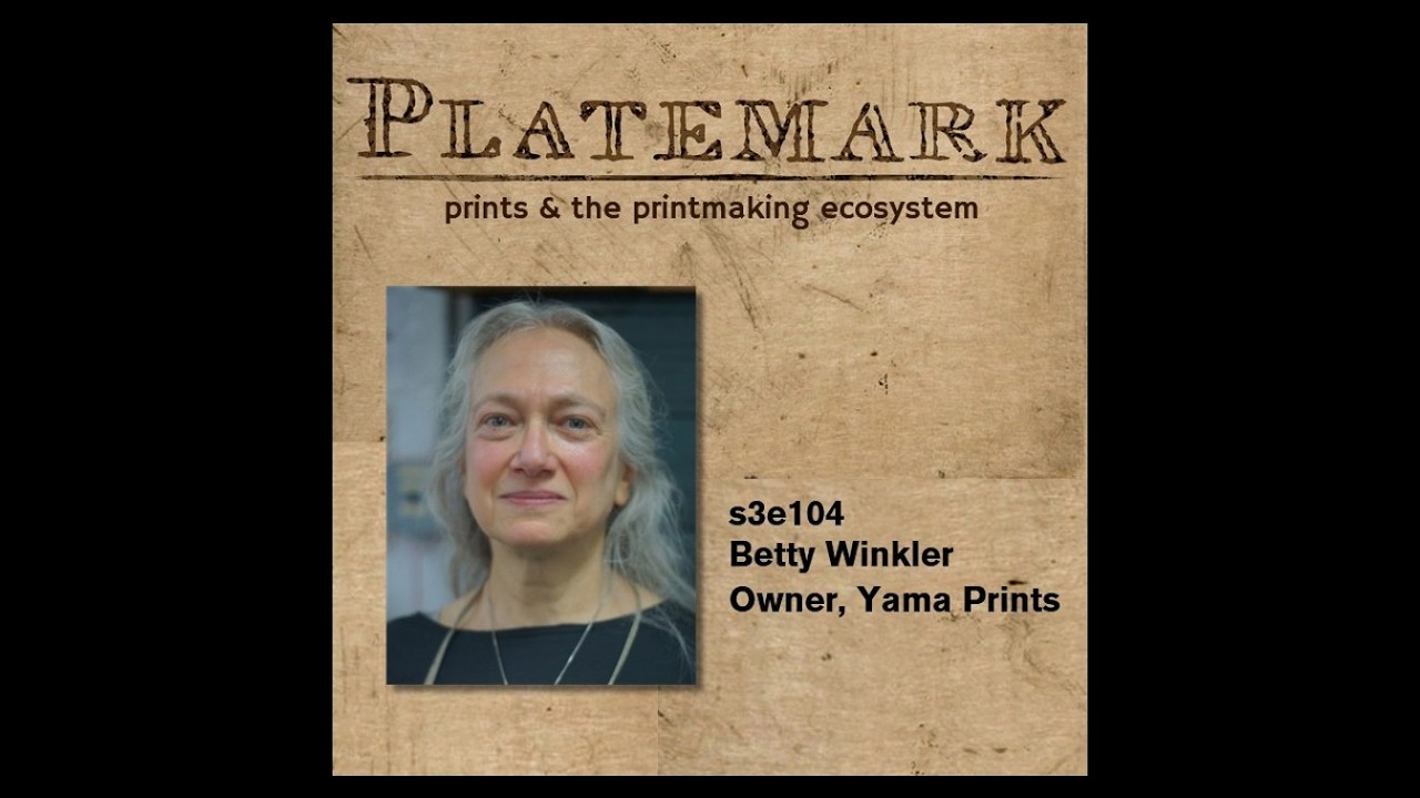 s3e104 carborundum collagraphy with Betty Winkler