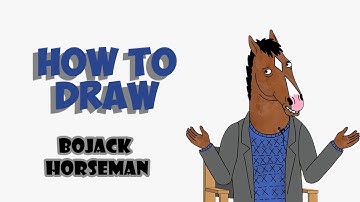 How to Draw Bojack horseman | Cartoon Drawings