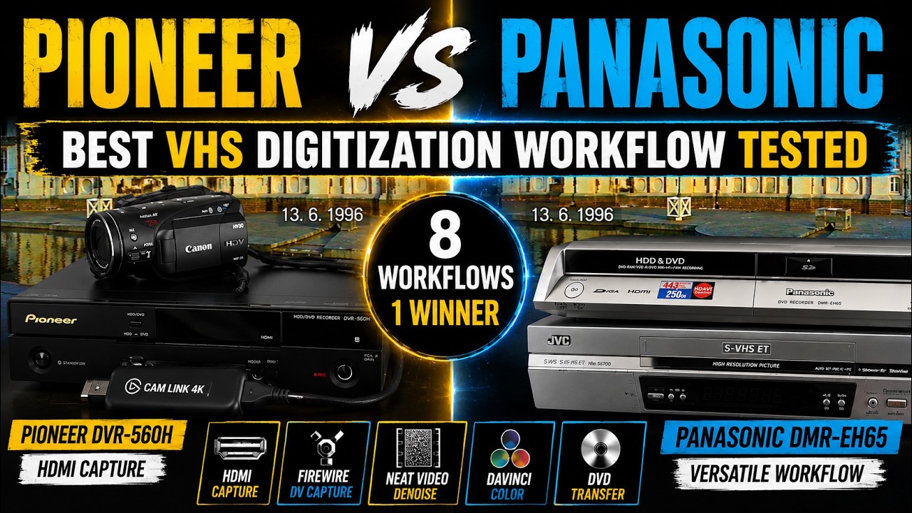 Pioneer DVR-560H vs Panasonic EH65 - Best VHS Digitization