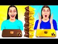 Desafío De Comida Real vs. De Comida Chocolate por DaRaDa Challenge