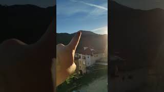 Mountain pine forest mother nature in Rhodope Mountain in Bulgaria, Smolyan- view from my balcony