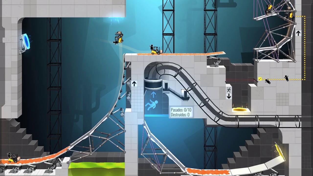 Portal Bridge Constructor - Nivel 34 - YouTube