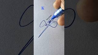 K Letter Signature Design 🔥 Easy &amp; Stylish Signature #shorts