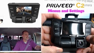 Pruveeo C2 Dash Cam How To - Menus and Settings Part 2