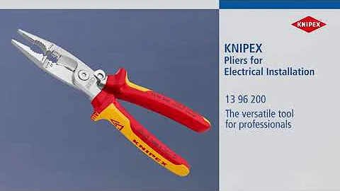 KNIPEX 13 96 200 Insulated VDE Multifunctional Pliers For Electrical Installation 200mm