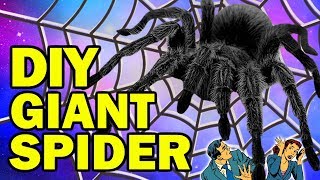 DIY Giant Spider AKA Aragog AKA HARRY POTTER HALLOWEEN BIT*HES!