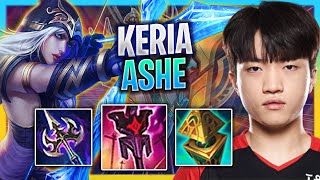 LEARN HOW TO PLAY ASHE SUPPORT LIKE A PRO! | T1 Keria Plays Ashe Support vs Blitzcrank!  Season 2023