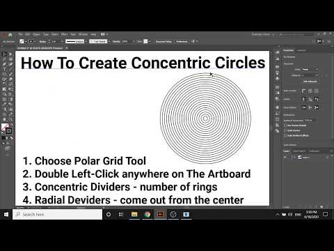 How To Create Concentric Circles In Adobe Illustrator 2020 | T&T Quick Tutorials