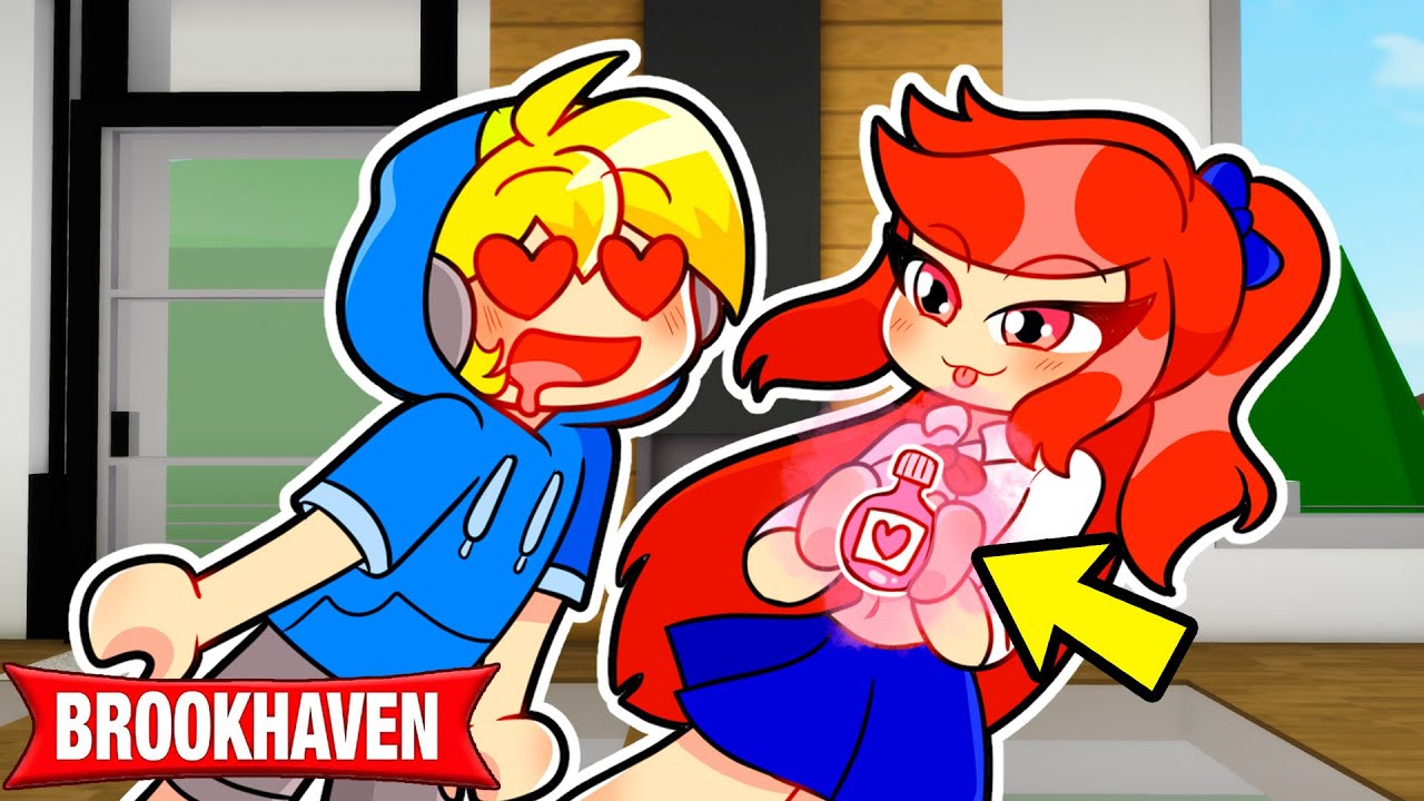 ZOE BAD GIRL usa LA POZIONE dell'AMORE Su SBRISER in ROBLOX BROOKHAVEN!