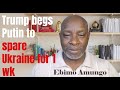 TRUMP BEGS PUTIN TO SPARE UKRAINE FOR 1 WK |1000 DEAD UKRAINIANS EXCHANGED FOR 38 DEAD RUSSIANS