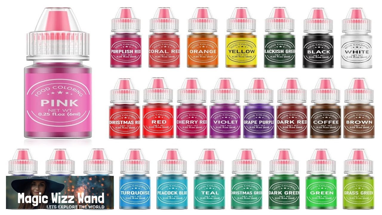 Food Coloring for Baking 26 Vibrant Cake Coloring Liquid Set