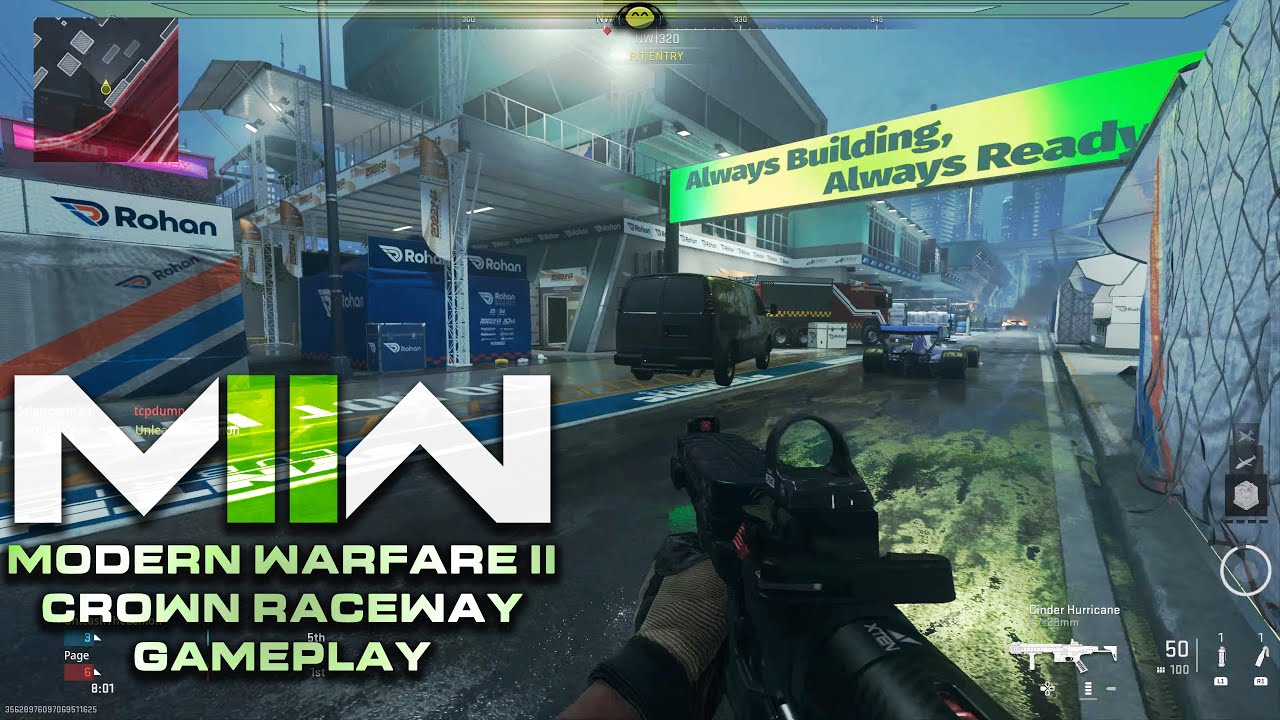 Call Of Duty Modern Warfare II (Crown Raceway) Free For All Gameplay ...