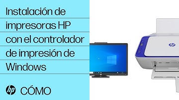 Instalación de impresoras HP con el controlador de impresión de Windows | Impresoras HP | HP Support