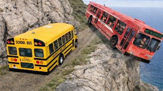 IMPOSSIBLE Truck vs Bus Crash on a Cliff Edge! Crash Compilation #118 | BeamNG Drive.