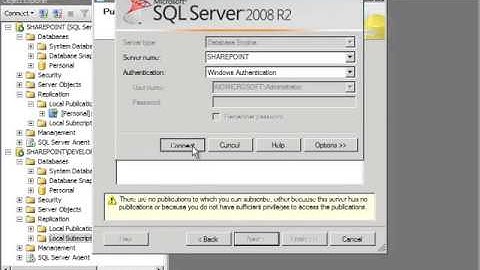 Configure Data Replication in SQL Server 2008 R2