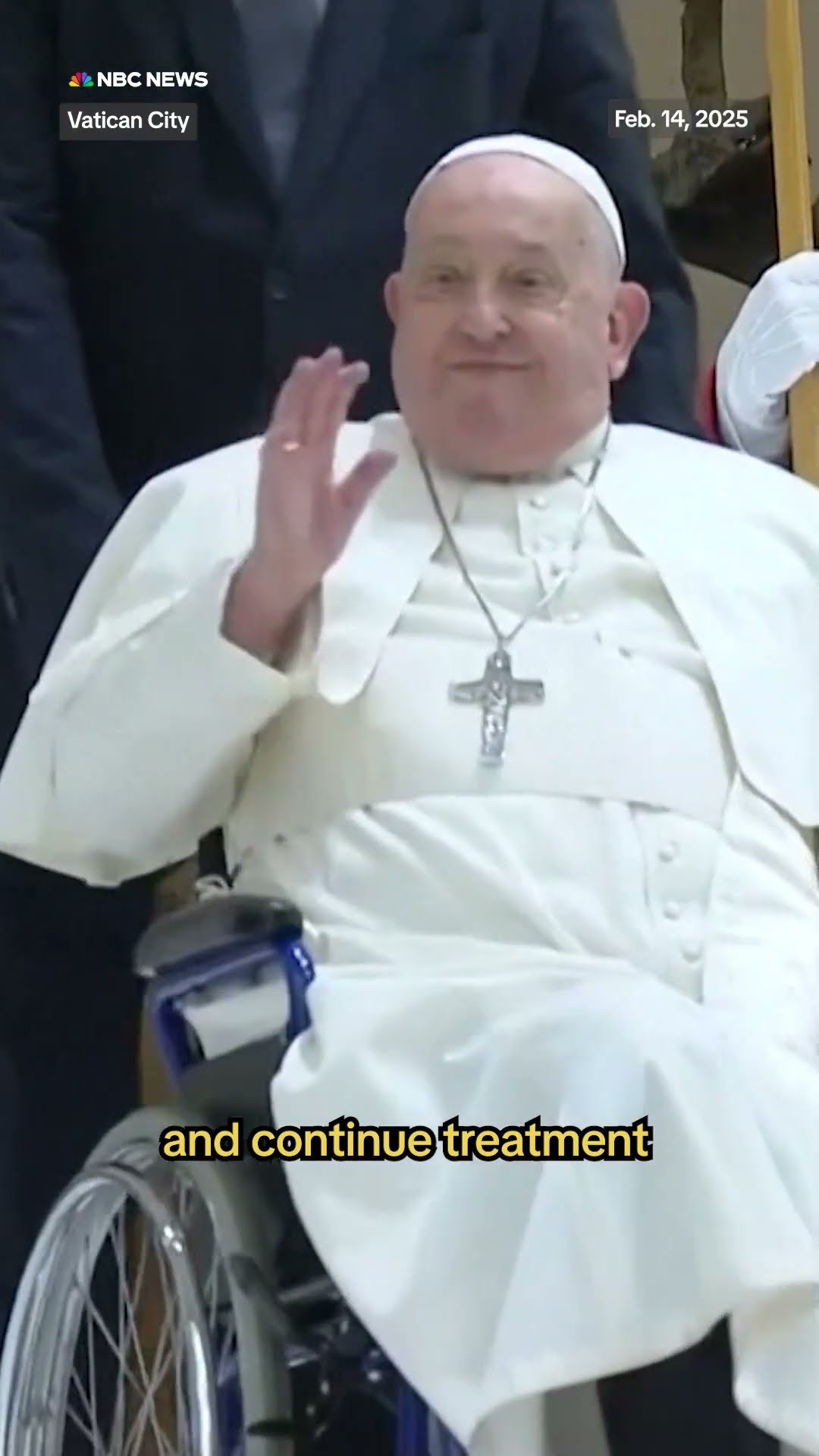 Pope Francis hospitalized for treatment of bronchitis