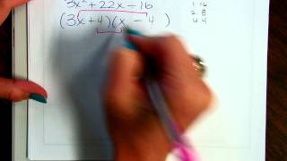 Algebra Section 9.6   Part 1 Factoring with Coefficient Trial and Error