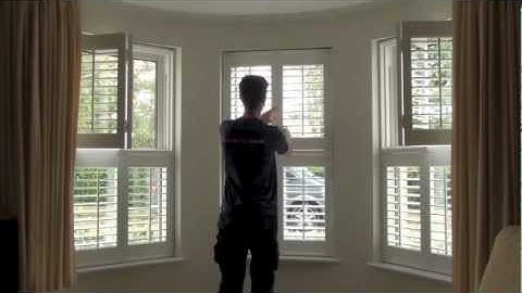 Luxaflex vinyl plantation shutters - polysatin uv resitant design