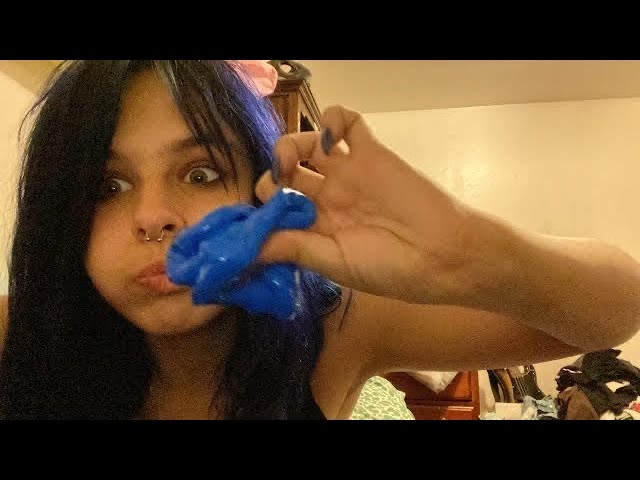 💤ASMR💤slime kit! (Fluffy, sparkly, float, and crunchy, plus clay mixing)