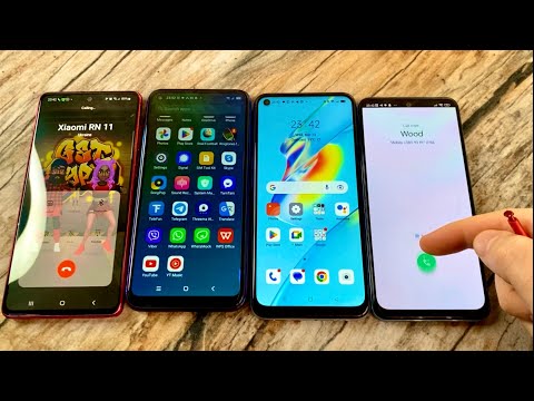 Samsung S10 Note vs OPPO A54 vs Xiaomi Redmi Note 11 vs Blackview A90 Incoming call Real time