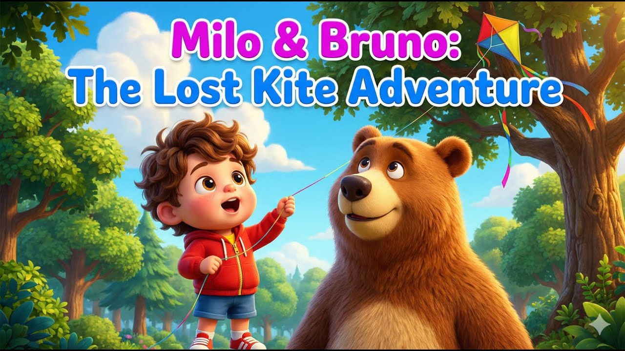 Milo & Bruno – The Lost Kite Adventure 🪁 | Kids Cartoon Story | 3D Animation for Kids