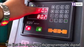 Operating tutorial E21 NC System of Hreger Press Brake