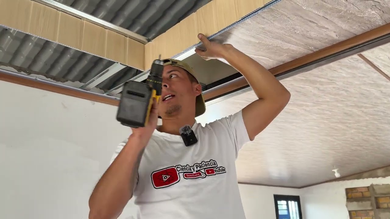 COMO INSTALAR techo de PVC MODERNO con FIGURA FLOTANTE - PARTE 2