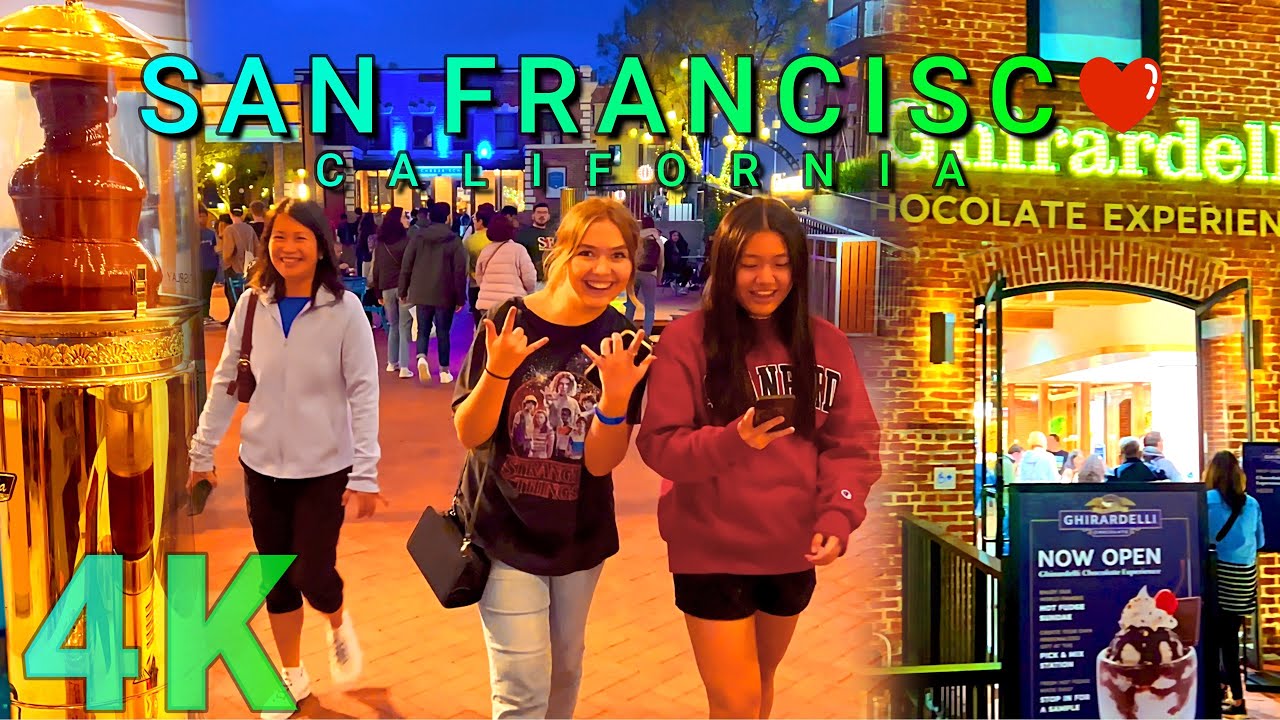 Pier 39 to Ghirardelli Chocolate Part 4, San Francisco California USA