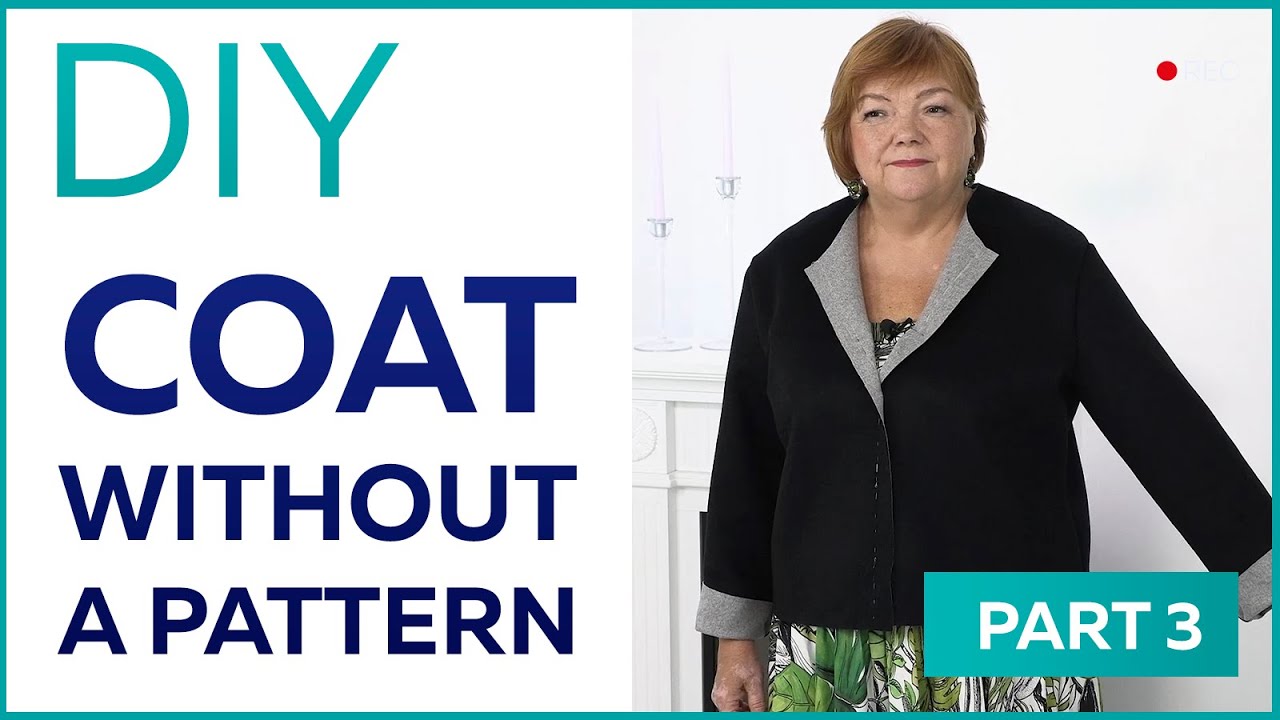 No Pattern Coat Coat without a pattern. Part 3. Cutting, fitting - YouTube