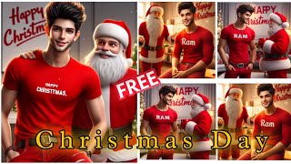 Merry Christmas Wala AI Photo Editing| Merry Christmas Wala AI Photo kaise Banaye| Bing AI screenshot 5