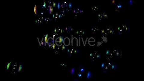 Colorful Soap Bubbles in on a Black Background | Stock Footage - Envato elements