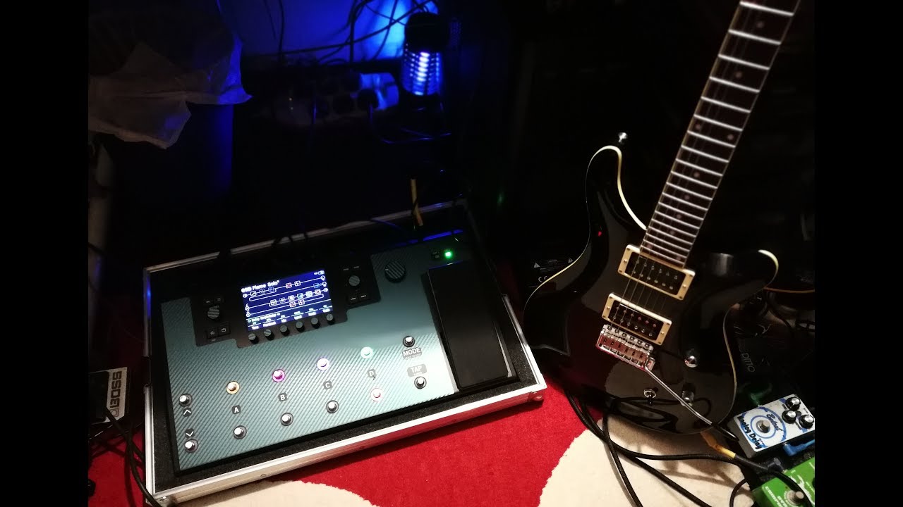 Harley Benton CST24T Black Flame with Helix LT - YouTube