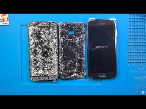 Passed over the car !!! | For Samsung Galaxy A3 2017 Screen Case Back Glass Cover Replacement