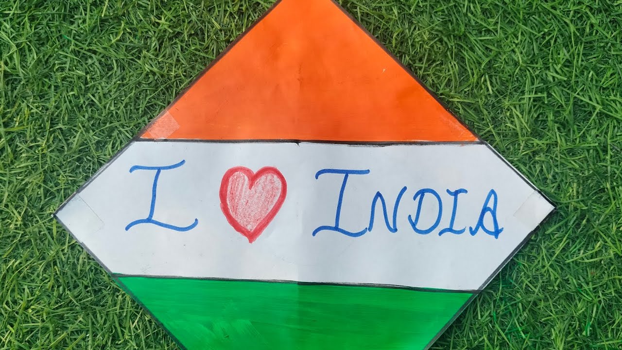 Diy tricolour kite🇮🇳❤️ //how to made diy kite//republic day special 🇮🇳🇮🇳//craft with Himanshi