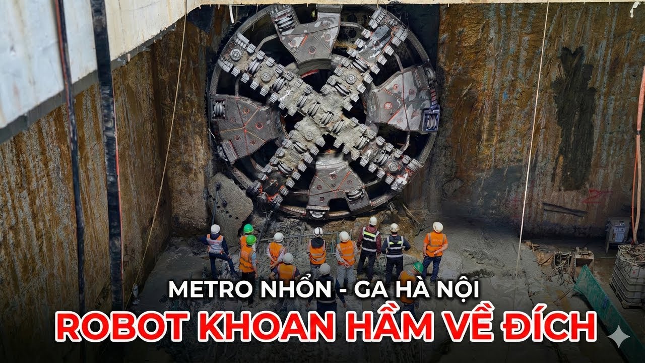 Robot Đào Hầm Metro Nhổn – Ga Hà Nội Về Đích: Cột Mốc Lịch Sử Cho Hạ Tầng Thủ Đô