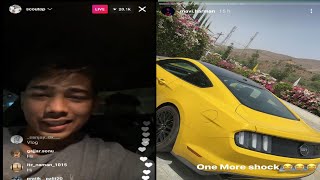 Scout buy mustang 😱 |  scout showing his new car live with Mavi