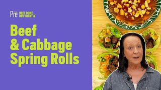 Beef & Cabbage Spring Rolls