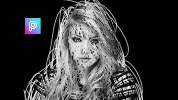 HOW TO MAKE SCRIBBLE ART | PICSART EDITING TUTORIAL - SUJEET KUMAR