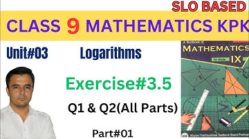 Exercise 3.5 class 9th Maths Q1 & Q2 | Class 9 Maths exercise 3.5 kpk part 1