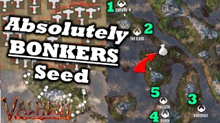 World's Best Valheim Seed #2 | MASSIVE Main Island, ALL Bosses, Biomes & Trader Very Close To Spawn