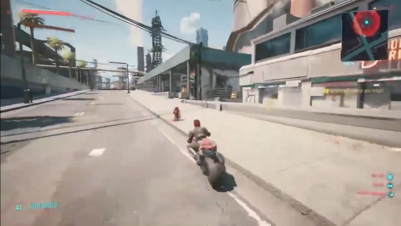 (Classic Video) Biker Chick in Leather on Cyberpunk 2077 PS4