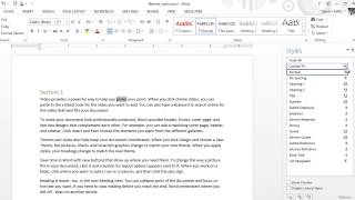 Microsoft Word - Using Character Styles