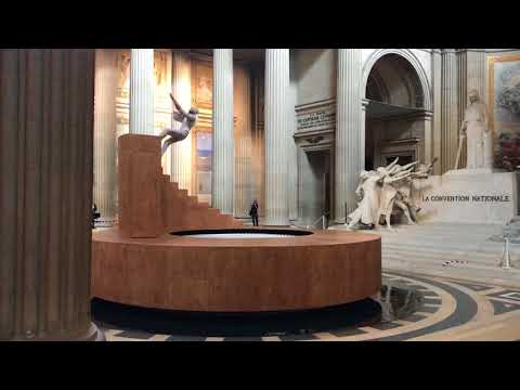 Tony Whitfield&rsquo;s video of  Yoann Bourgeois&rsquo; performance at Panthéon video