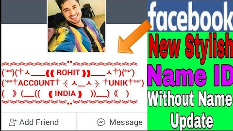 How To Make New Stylish Colour Changing Name Facebook Account