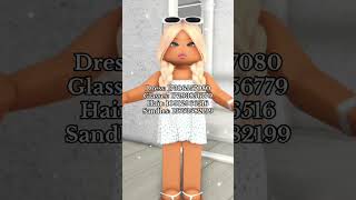 SUMMER OUTFIT CODE IN BLOXBURG!  #roblox  #bloxburg  #welcometobloxburg #bloxburgoutfits