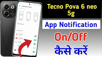 Tecno Pova 6 neo 5g notification setting/Tecno Pova 6 neo 5g notification on/off kaise kare