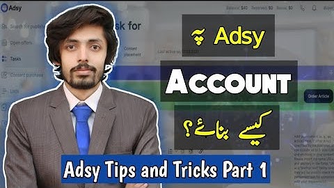 How to Create an Adsy Account | Earn Money Through Guest Posting | Lec 1 | Fakhar Nazir